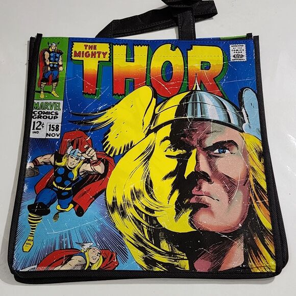 Disney Marvel Thor Comic Book Style Tote Bag NEW - Picture 4 of 4